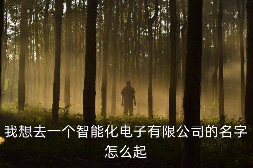 智能科技公司如何取名，我想注冊一家智能科技公司請問如何取名