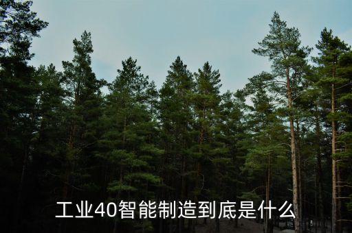 工業(yè)40智能制造到底是什么