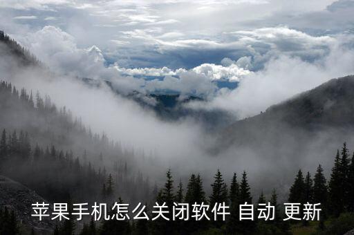 蘋(píng)果手機(jī)怎么關(guān)閉軟件 自動(dòng) 更新