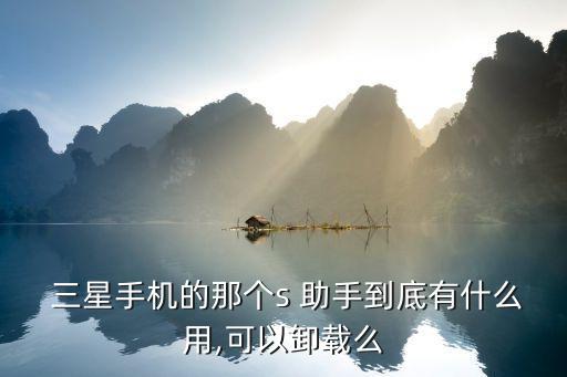  三星手機(jī)的那個(gè)s 助手到底有什么用,可以卸載么