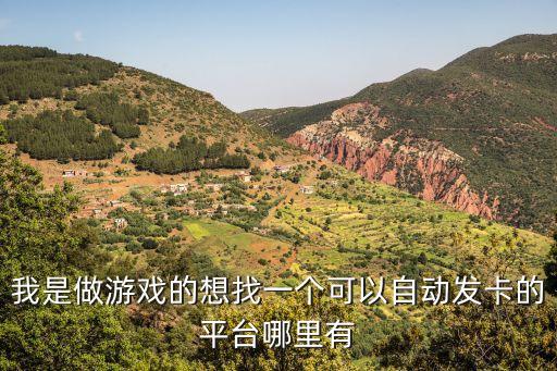 手游輔助商城自動發(fā)卡，我是做游戲的想找一個可以自動發(fā)卡的平臺哪里有