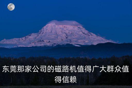 東莞那家公司的磁路機(jī)值得廣大群眾值得信賴