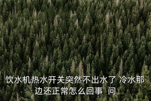 飲水機熱水開關(guān)突然不出水了 冷水那邊還正常怎么回事  問