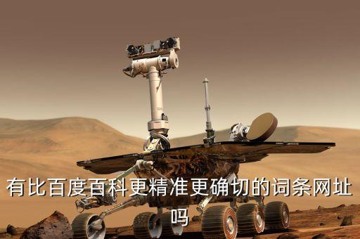 有比百度百科更精準(zhǔn)更確切的詞條網(wǎng)址嗎