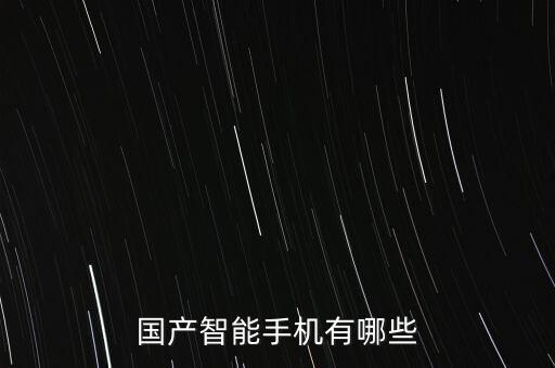 國(guó)產(chǎn)智能手機(jī)有哪些