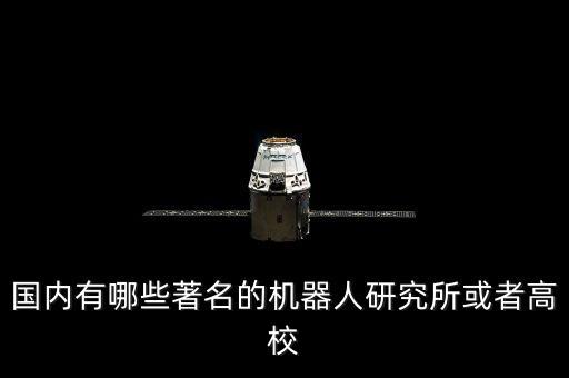 機器人與智能系統(tǒng)研究所，國內(nèi)有哪些著名的機器人研究所或者高校