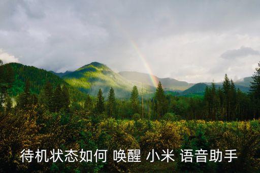 待機狀態(tài)如何 喚醒 小米 語音助手
