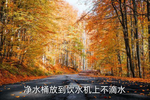 凈水桶放到飲水機(jī)上不滴水