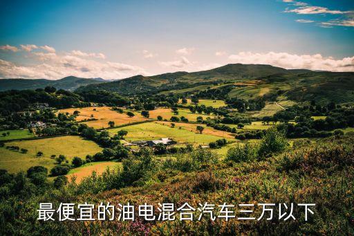 三萬左右的油電兩用小轎車，最便宜的油電混合汽車三萬以下