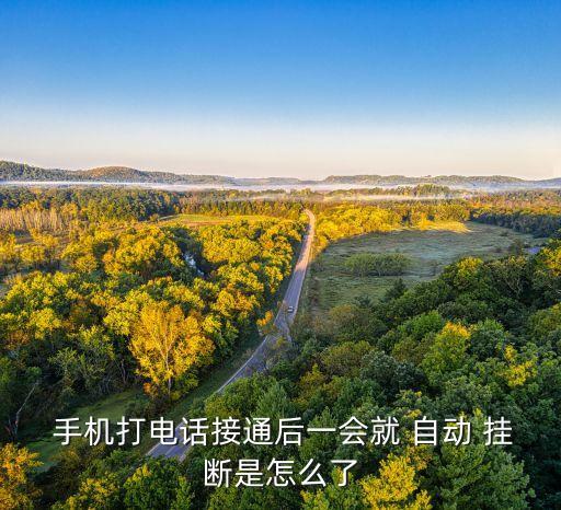  手機(jī)打電話接通后一會(huì)就 自動(dòng) 掛斷是怎么了
