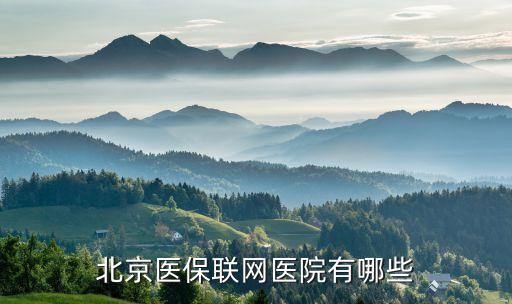 北京互聯(lián)網(wǎng)醫(yī)院，北京醫(yī)保聯(lián)網(wǎng)醫(yī)院有哪些