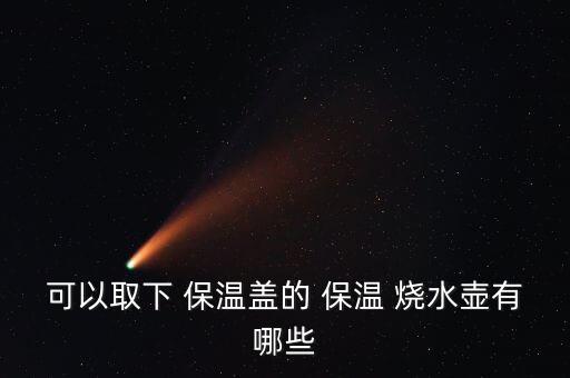 可以取下 保溫蓋的 保溫 燒水壺有哪些