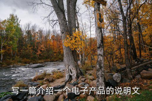 寫一篇介紹一個電子產(chǎn)品的說明文
