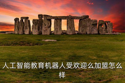 人工智能教育機(jī)器人受歡迎么加盟怎么樣