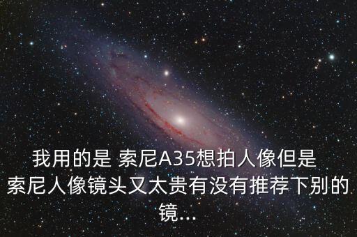 我用的是 索尼A35想拍人像但是 索尼人像鏡頭又太貴有沒有推薦下別的鏡...