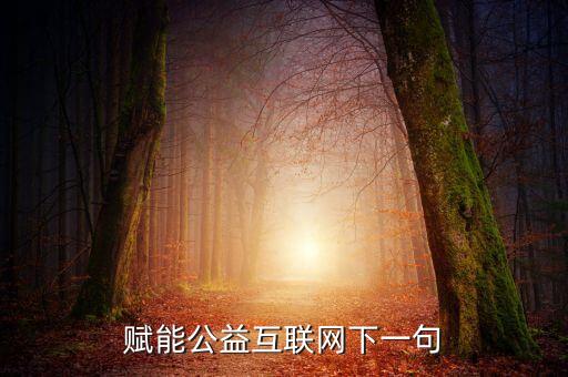 賦能公益互聯(lián)網(wǎng)下一句