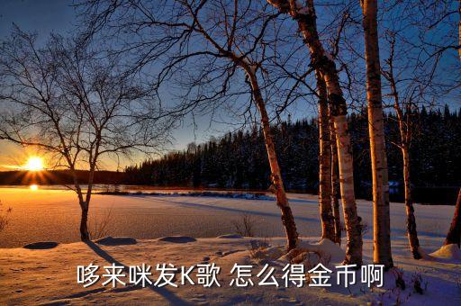 哆來咪賺錢app下載，哆來咪發(fā)K歌 怎么得金幣啊