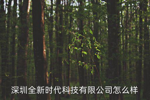 深圳全新時代科技有限公司怎么樣