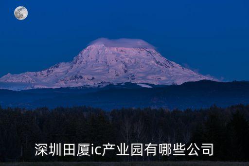 深圳田廈ic產(chǎn)業(yè)園有哪些公司