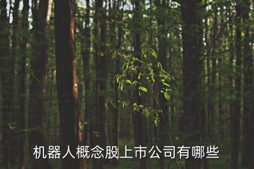 機(jī)器人概念股上市公司有哪些