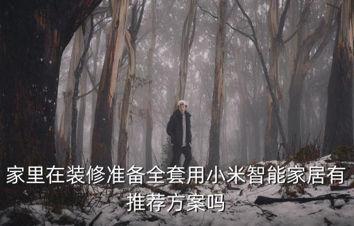 家里在裝修準備全套用小米智能家居有推薦方案嗎