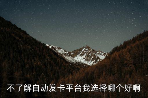 不了解自動(dòng)發(fā)卡平臺(tái)我選擇哪個(gè)好啊