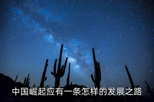 中國(guó)崛起應(yīng)有一條怎樣的發(fā)展之路