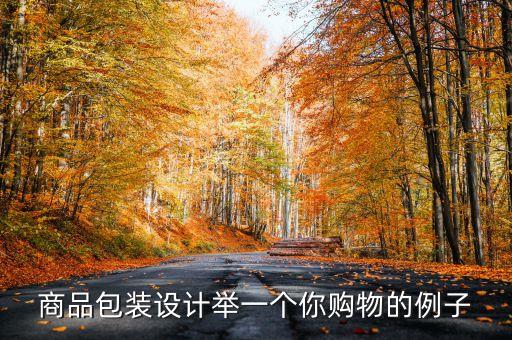 商品包裝設(shè)計(jì)舉一個(gè)你購(gòu)物的例子