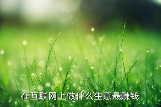互聯(lián)網(wǎng)什么行業(yè)最賺錢，在互聯(lián)網(wǎng)上做什么生意最賺錢
