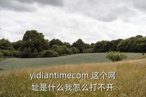 yidiantimecom 這個網(wǎng)址是什么我怎么打不開