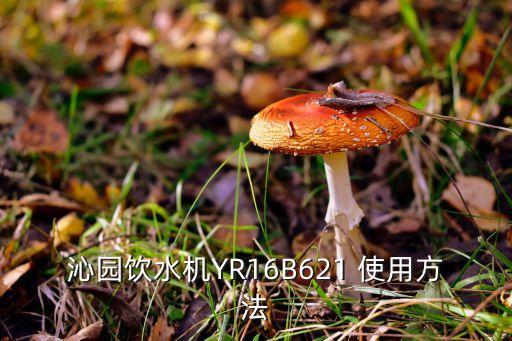 沁園飲水機YR16B621 使用方法