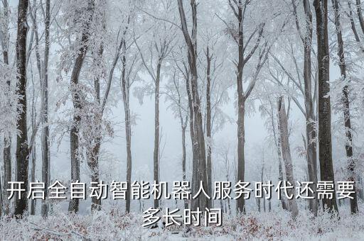 開啟全自動(dòng)智能機(jī)器人服務(wù)時(shí)代還需要多長時(shí)間