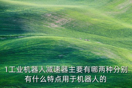 1工業(yè)機(jī)器人減速器主要有哪兩種分別有什么特點(diǎn)用于機(jī)器人的