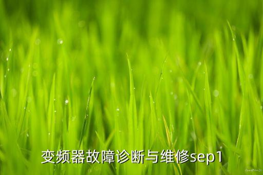 變頻器故障診斷與維修sep1