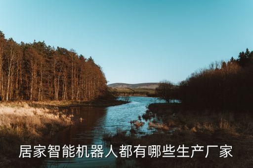 居家智能機(jī)器人都有哪些生產(chǎn)廠家