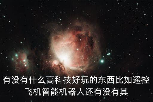 有沒有什么高科技好玩的東西比如遙控飛機智能機器人還有沒有其