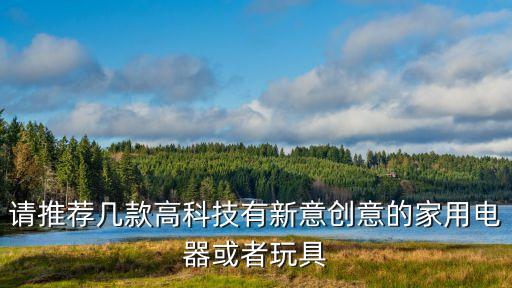 請推薦幾款高科技有新意創(chuàng)意的家用電器或者玩具