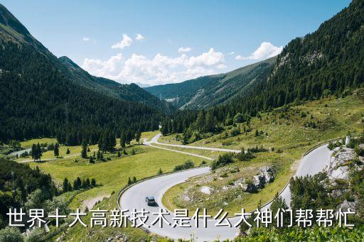 世界十大高新技術(shù)是什么大神們幫幫忙