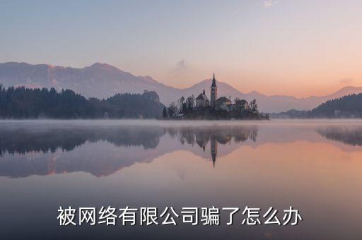 被網(wǎng)絡(luò)有限公司騙了怎么辦