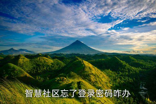 智慧社區(qū)忘了登錄密碼咋辦