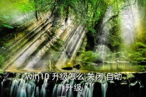 win10自動升級怎么關閉,win10自動更新如何去關閉?