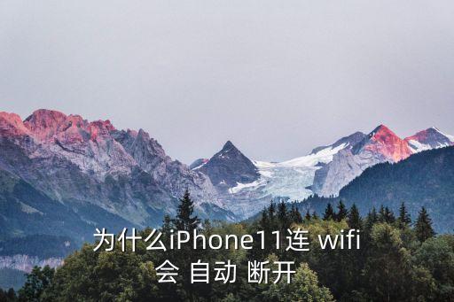為什么iPhone11連 wifi會(huì) 自動(dòng) 斷開(kāi)