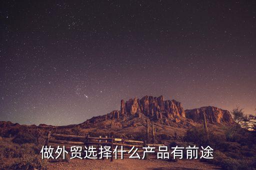 做外貿(mào)選擇什么產(chǎn)品有前途
