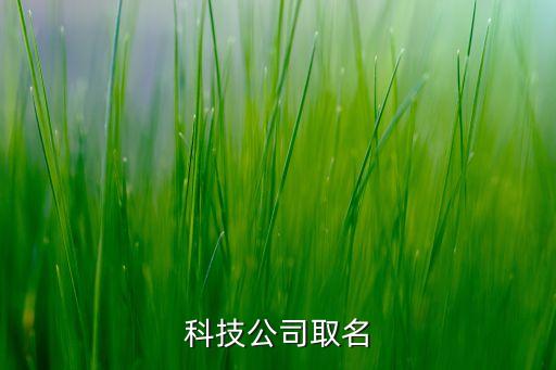 科技公司起名參考，給科技公司起名字