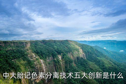 中大胎記色素分離技術(shù)五大創(chuàng)新是什么