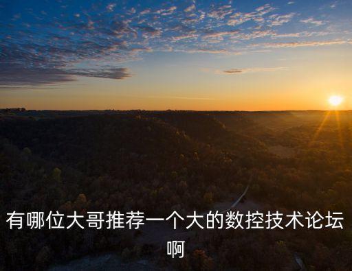 有哪位大哥推薦一個(gè)大的數(shù)控技術(shù)論壇啊