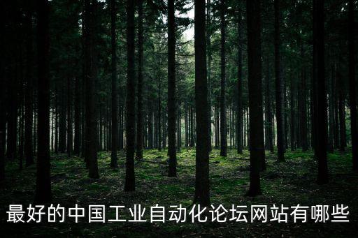 最好的中國(guó)工業(yè)自動(dòng)化論壇網(wǎng)站有哪些