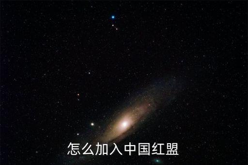 怎么加入中國紅盟