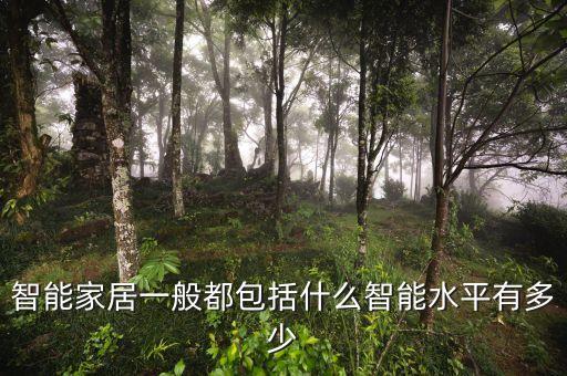 智能家居一般都包括什么智能水平有多少