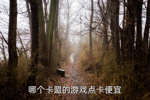 哪個卡盟的游戲點卡便宜
